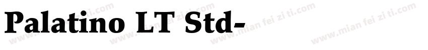 Palatino LT Std字体转换